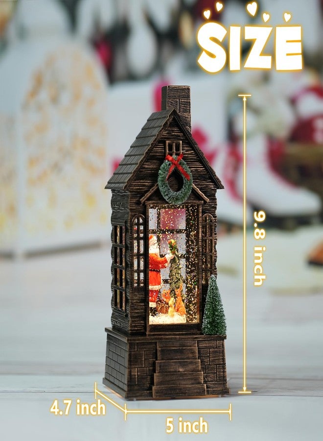 كرات ثلجية لعيد الميلاد مع بابا نويل، فانوس كرة ثلجية بمؤقت موسيقي مع بريق متلألئ، كرة ثلجية مضيئة لعيد الميلاد (بابا نويل) - Image 5